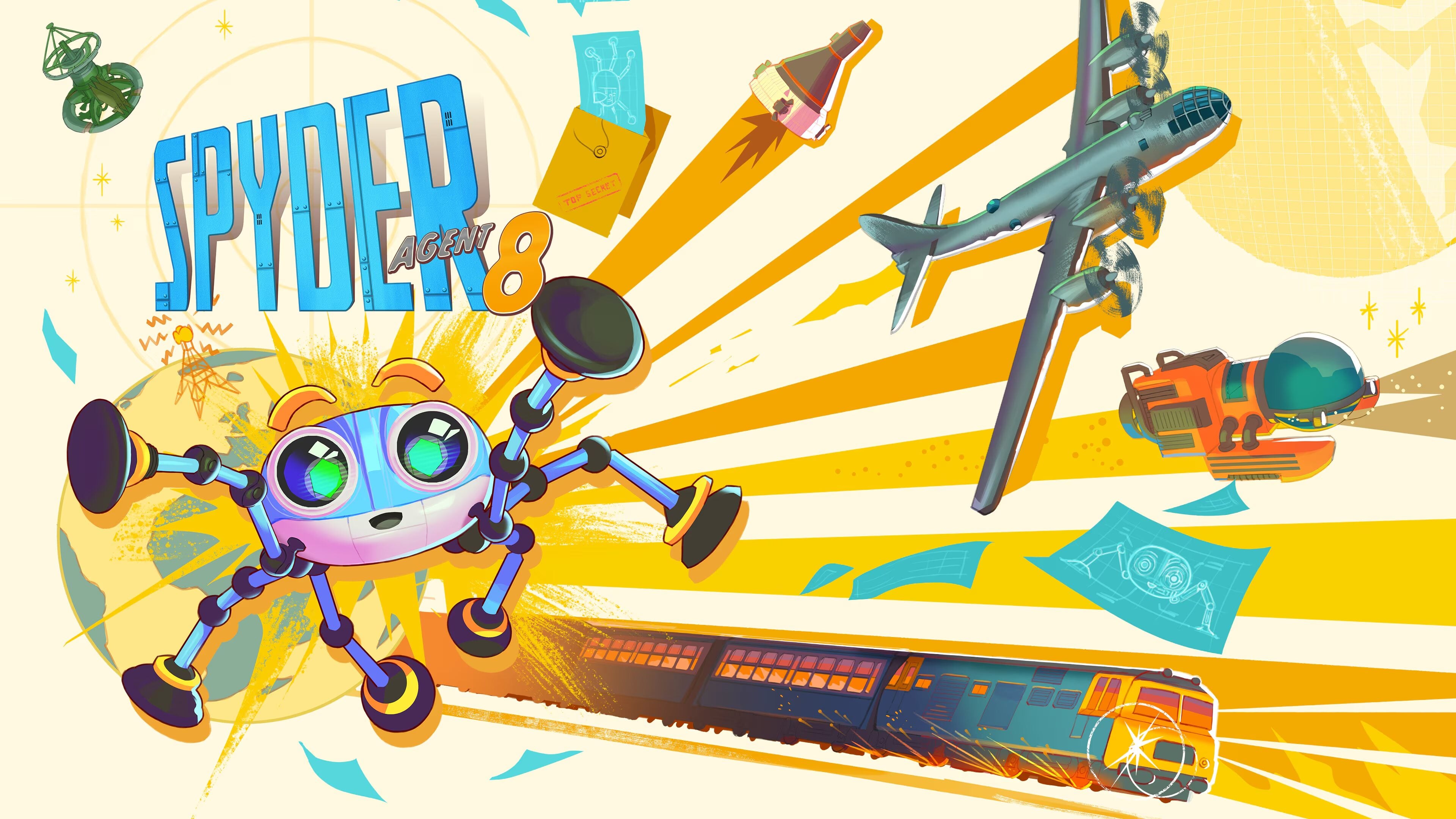 Retroagent Retro-futuristic stealth adventure game Spyder: Agent 8 announced for ...