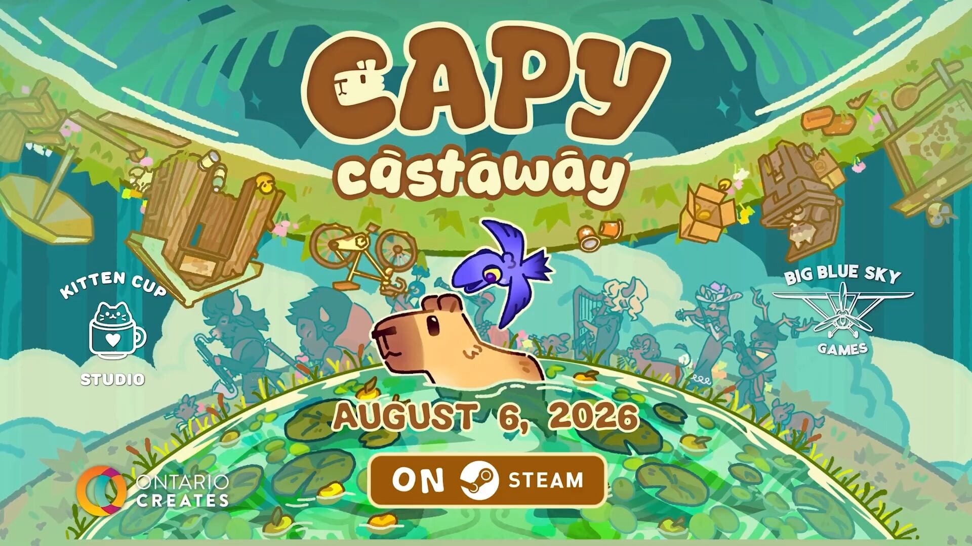 敘事冒險遊戲《Capy Castaway》將於8月6日登陸PC平台