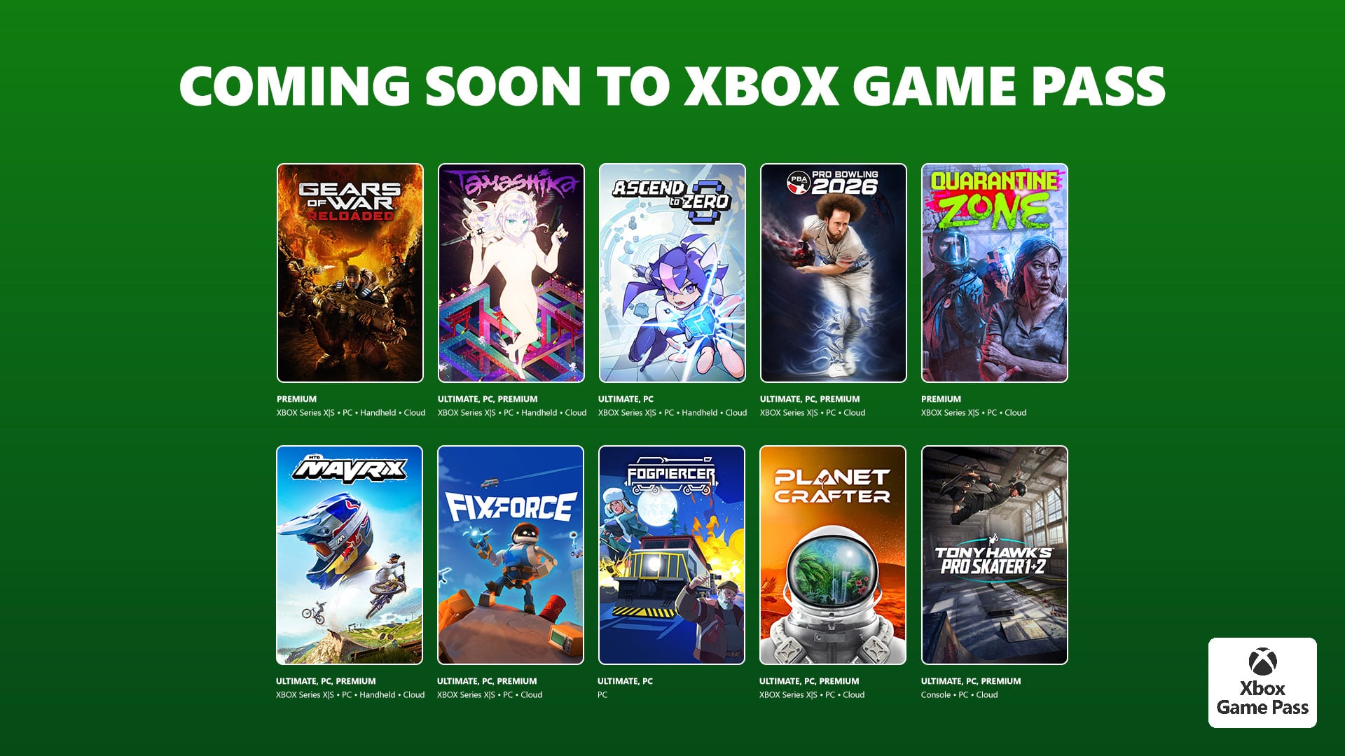 Game Pass adds Tony Hawk’s Pro Skater 1 + 2, The Planet Crafter, Palworld version 1.0, and more in mid to late July