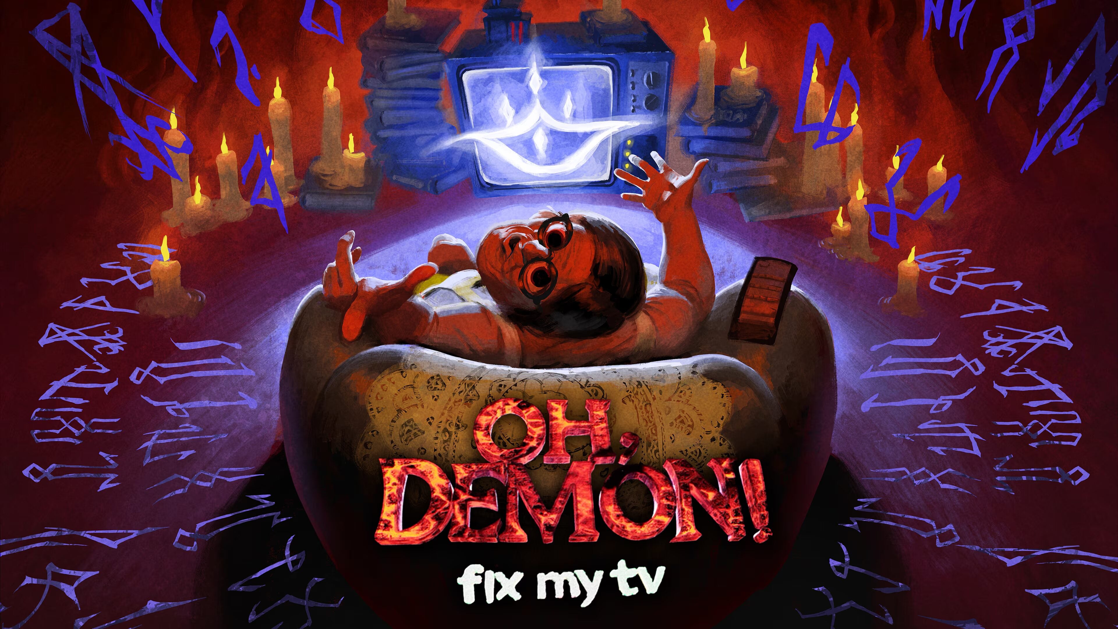 Horror comedy adventure game OH, DEMON! Fix My TV coming to PS5 in 2026