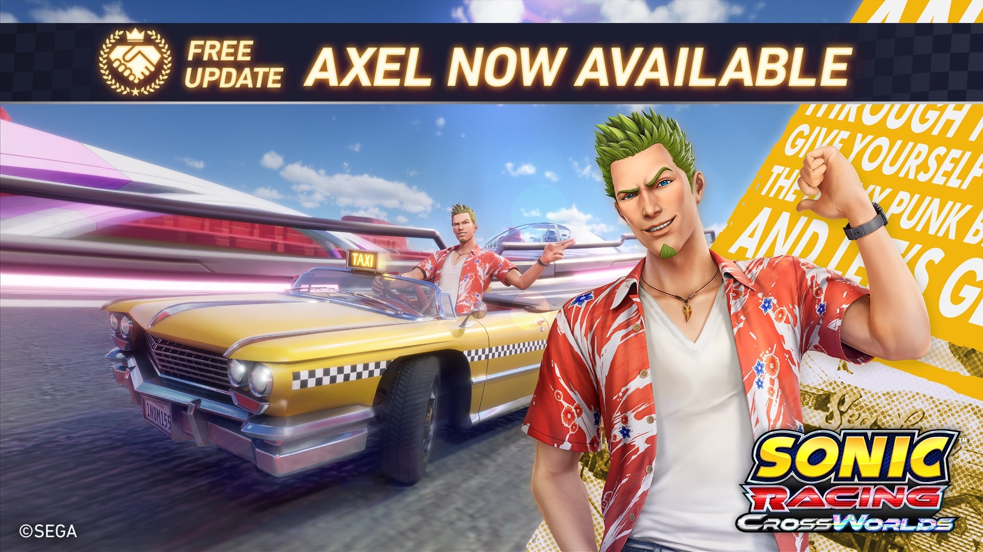 Sonic Racing: CrossWorlds ‘Axel Content Drop’ update now available