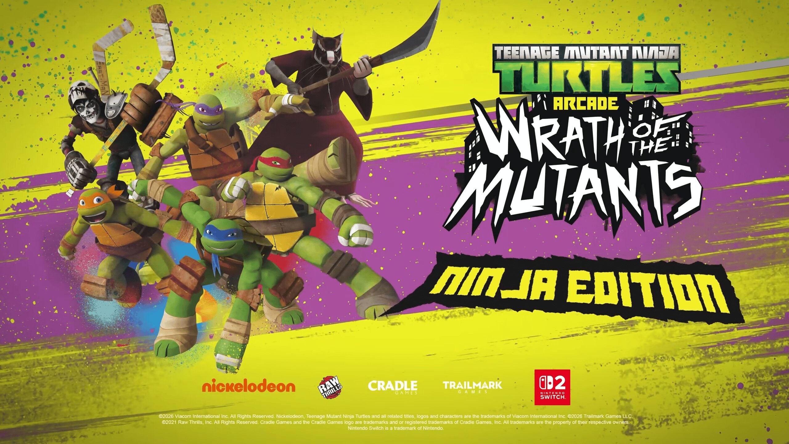 Teenage Mutant Ninja Turtles Arcade: Wrath of the Mutants – Ninja Edition coming to Switch 2 on September 4