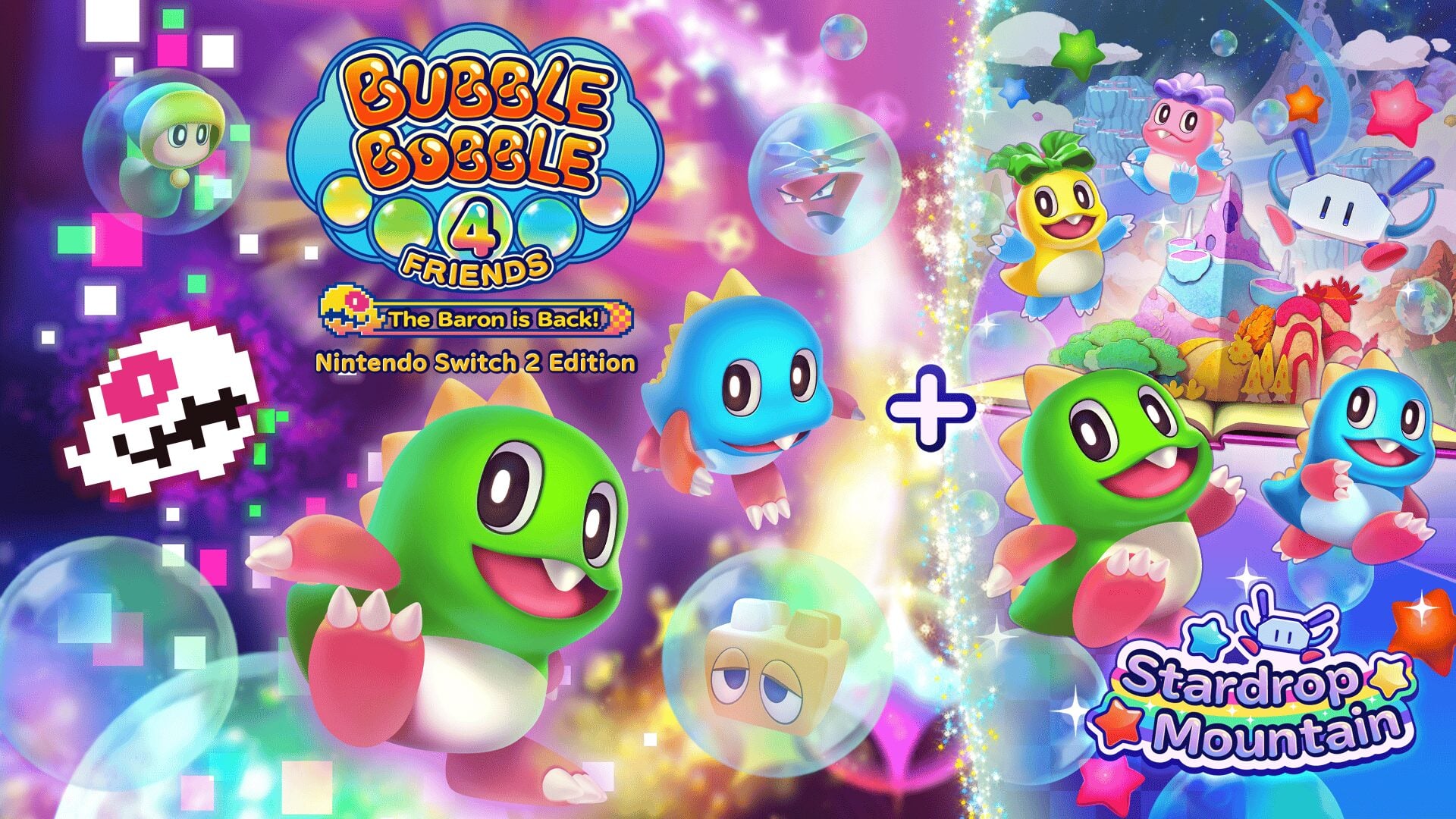 Bubble Bobble 4 Friends: The Baron is Back! – Nintendo Switch 2 Edition + Stardrop Mountain announced