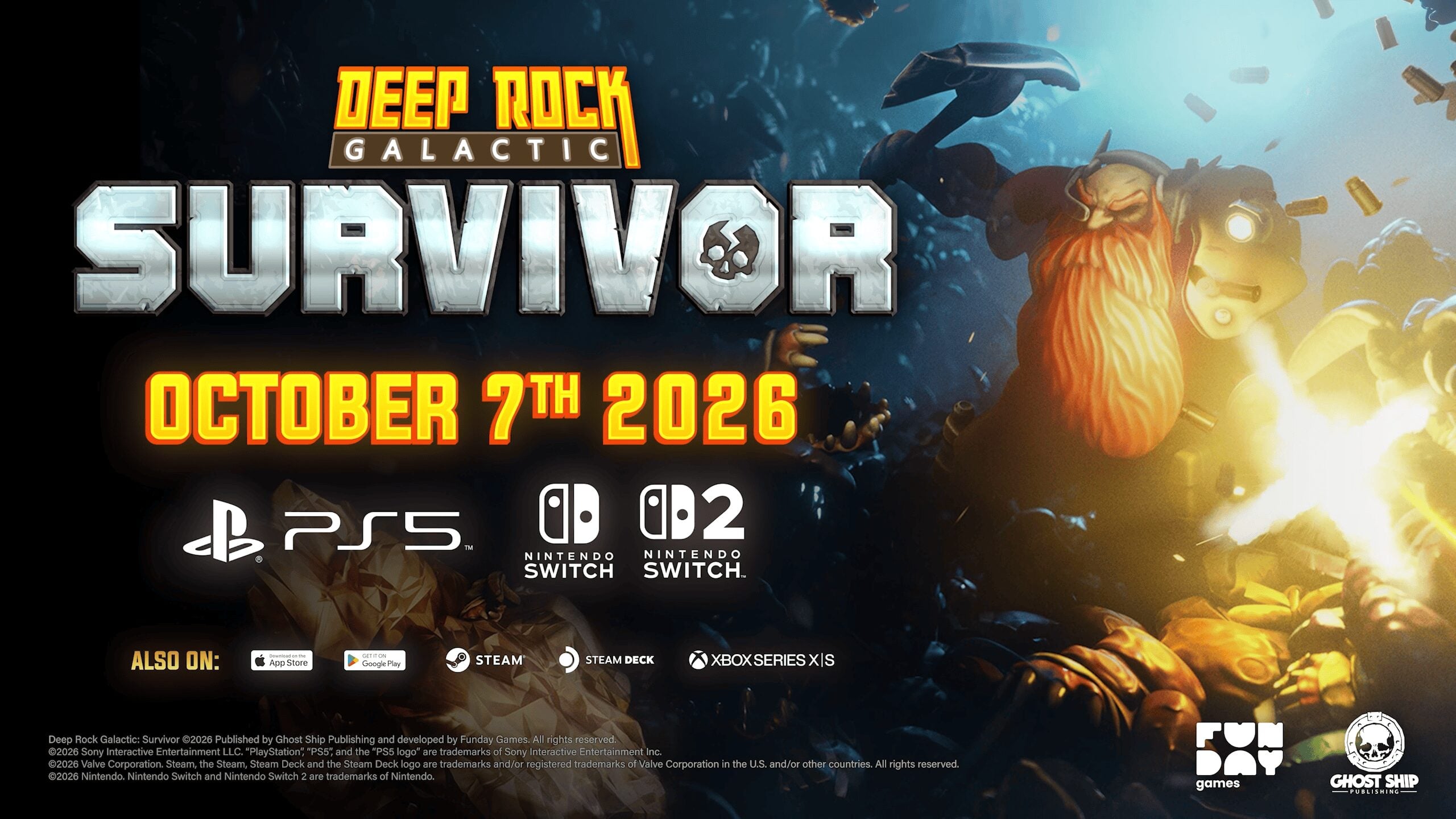 Deep Rock Galactic: Survivor coming to PS5, Switch 2, and Switch on October 7
