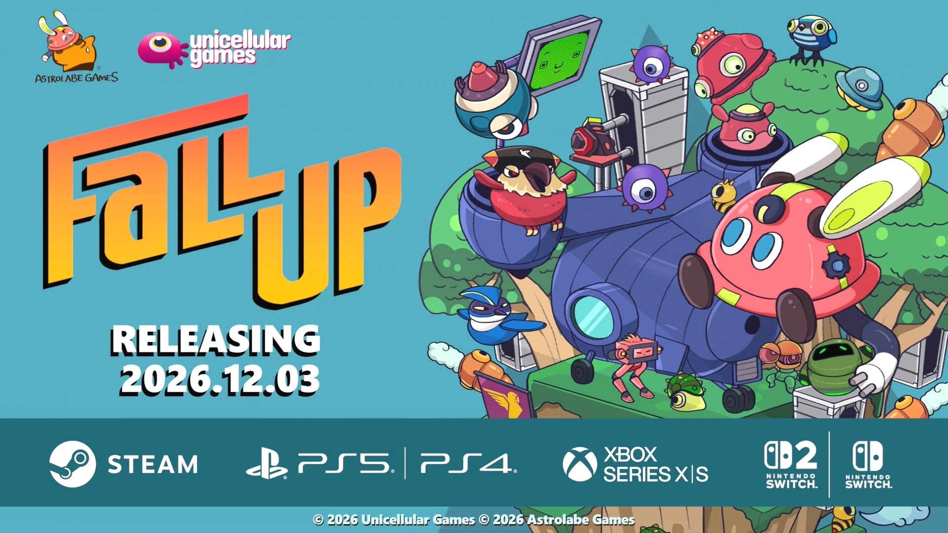 Fall Up launches December 3 for PS5, Xbox Series, Switch 2, PS4, Switch, and PC