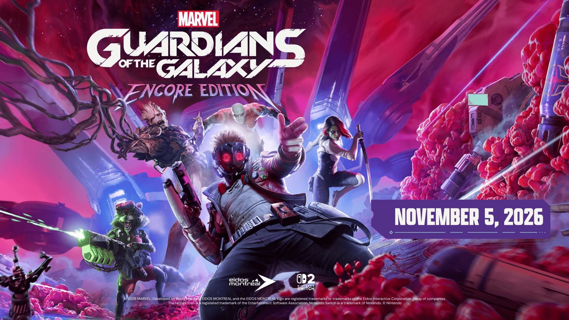 Marvel’s Guardians of the Galaxy Encore Edition coming to Switch 2 on November 5
