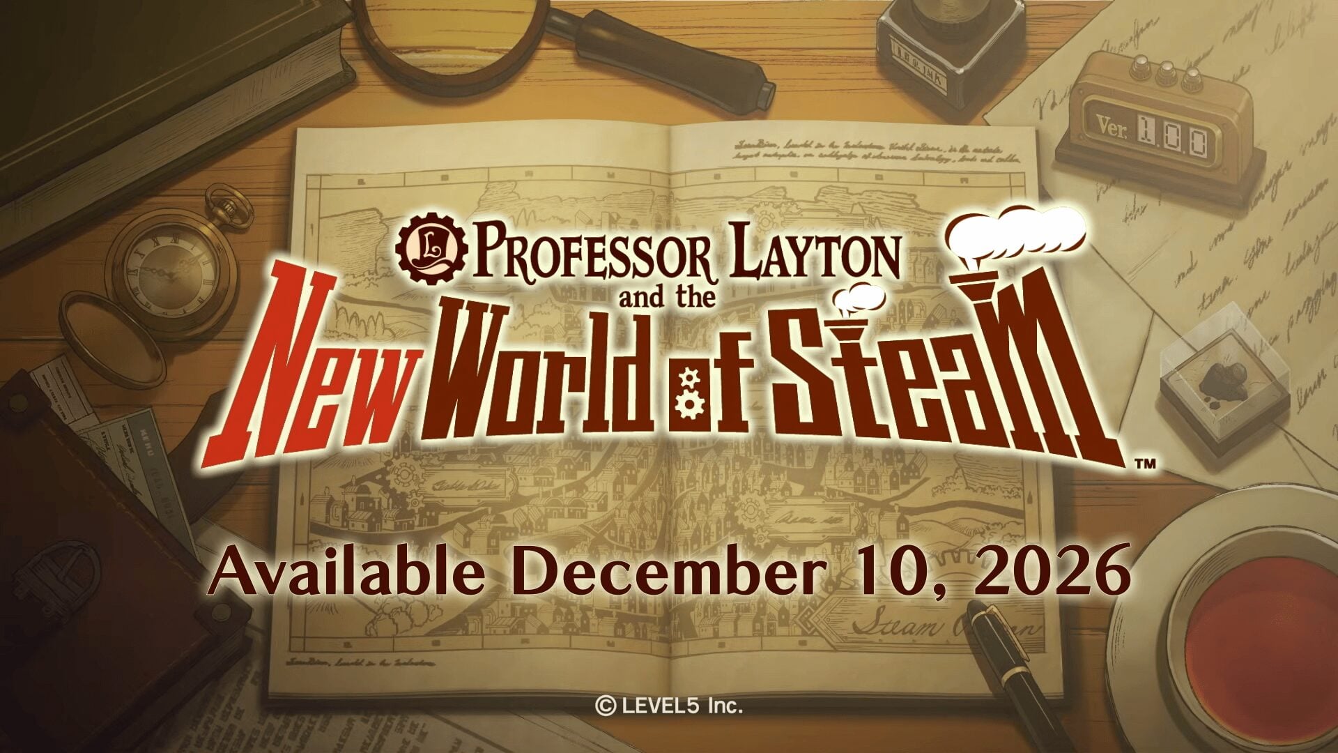 Professor Layton and the New World of Steam launches December 10
