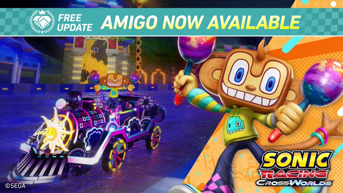 Sonic Racing: CrossWorlds ‘Samba de Amigo Content Drop’ update now available