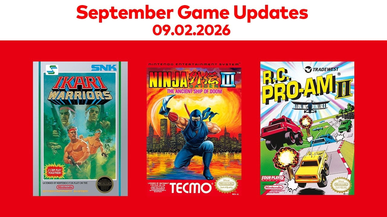 NES – Nintendo Classics adds Ninja Gaiden III: The Ancient Ship of Doom, R.C. PRO-AM II, and Ikari Warriors