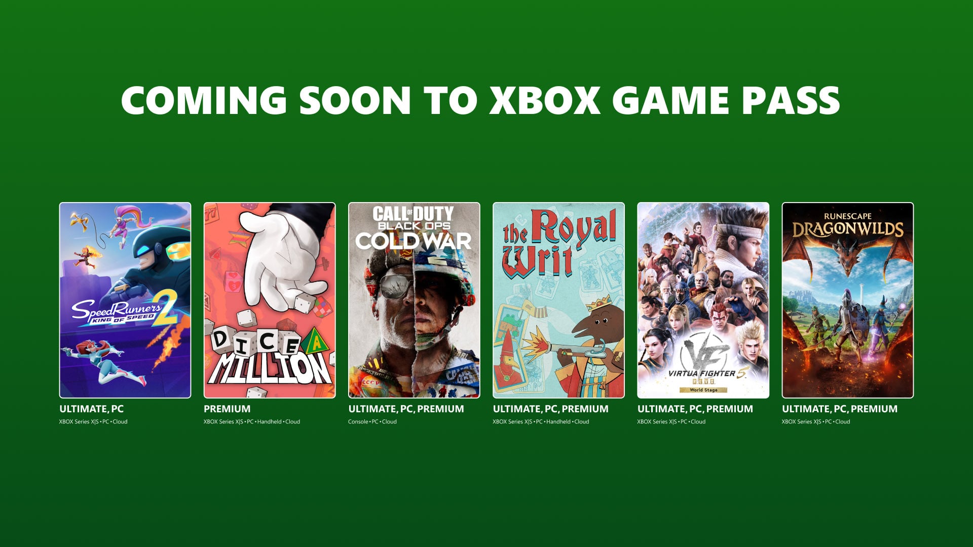 Game Pass adds RuneScape: Dragonwilds, SpeedRunners 2: King of Speed, The Royal Writ, and more in early September