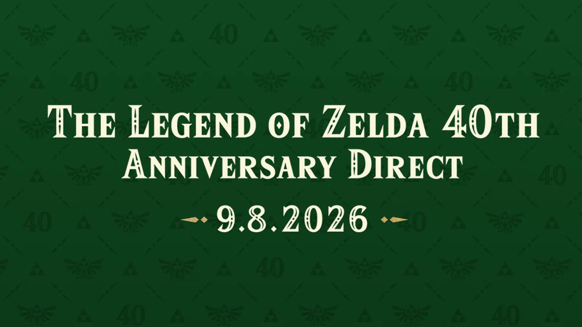 The Legend of Zelda 40th Anniversary Direct set for September 8