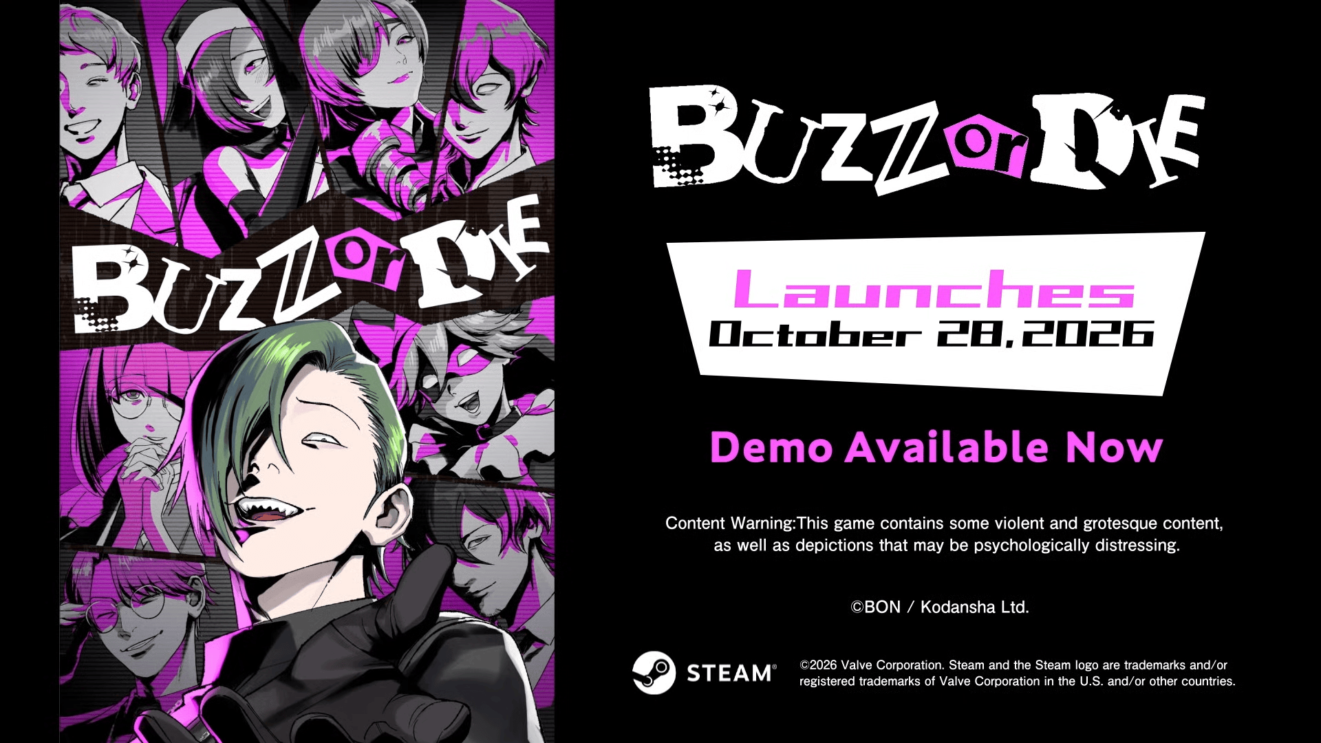 BUZZ or DIE launches October 28