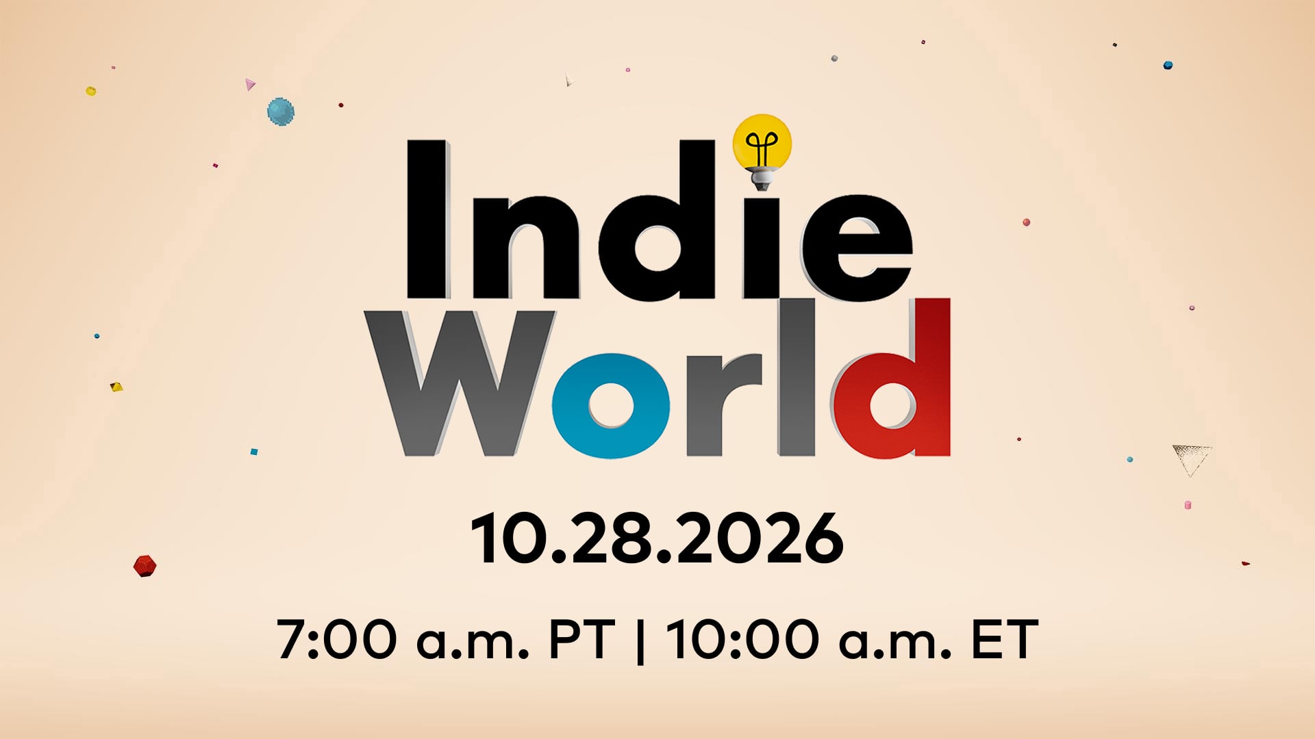 Nintendo anuncia Indie World Showcase para 28 de outubro com novidades para Switch e Switch 2