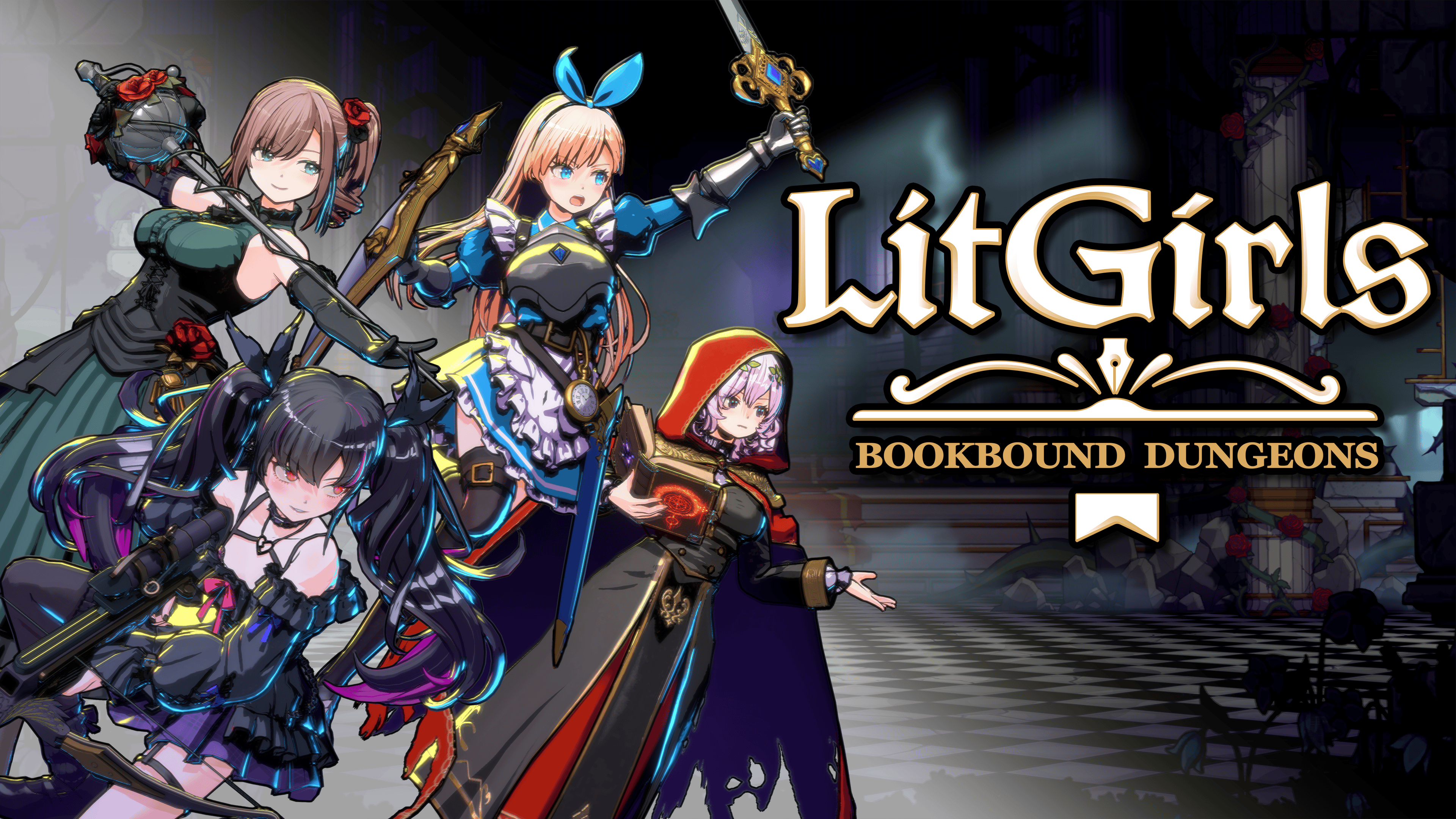 Dungeon crawler RPG LitGirls: Bookbound Dungeons announced for consoles, PC